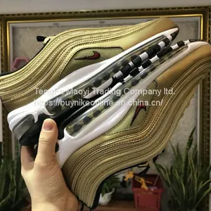 NIKE AIR MAX 97 Metallic Gold Cheap Nike Shoes From China thumbnail-2