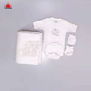 100%Acrylic Pullover Baby Sweater With Baby Blanket Suits thumbnail-1