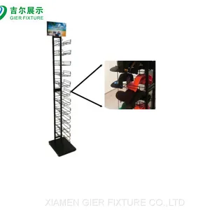Free Standing Metal Storage Baseball Cap Hat Organizer Display Rack for Retail Sore thumbnail-1