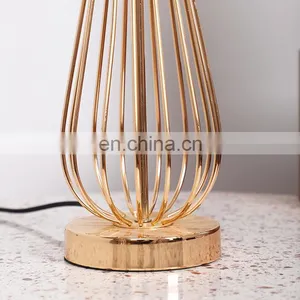 China Wholesale Cheap Durable Modern Indoor Home Decorative Gold Metal Table Lamp for Desk thumbnail-4