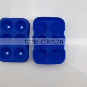 2017 Quality 6 Cavity Ball Shape Silicone Ice Cube Tray / Silicone Ball SNew Highhape Ice Cube Tray Mold/Silicon Ice Ball Mould thumbnail-6