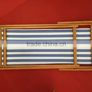 NEW MODEL - Acacia Wood Beach Chair - Beach Furniture - Textile Chair thumbnail-5