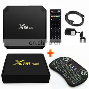 X96mini Set-Top Box Amlogic S905W Quad Core 1GB 8GB X96 Mini 2GB 16GB Android 7.1 Smart TV Box i8 Backlit thumbnail-1