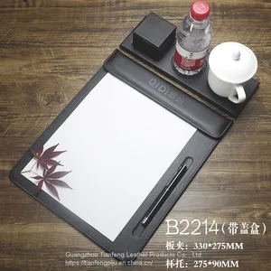 Meeting Clipboard Legal Size Leather Documents Notepad Holder With Pen Holder thumbnail-5