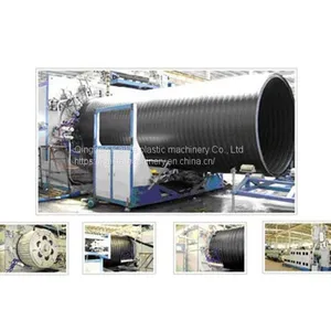HDPE Large Diameter Hollowness Wall Winding Pipe Production Line thumbnail-1