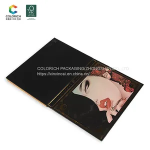 Customized Empty Gift Box Makeup Set Carved Matte Shimmer Empty Magnetic Eyeshadow Palette Book Eyeshadow and Contour Pallets thumbnail-3
