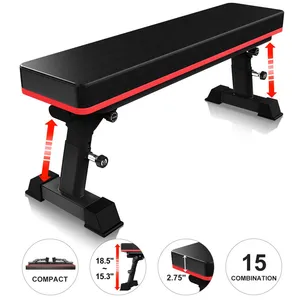 2021 Popular Flat Bench Household Gym Dumbbell Weight Lifting Training Chair thumbnail-3