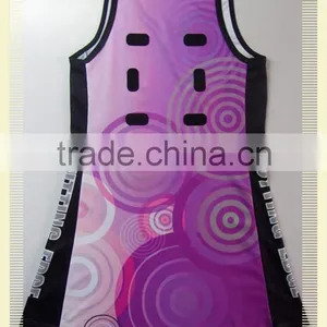 OEM Digital Sublimated Colorful Netball Dress thumbnail-2
