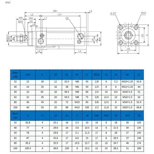 air cylinder dnc-63-500-ppv-a