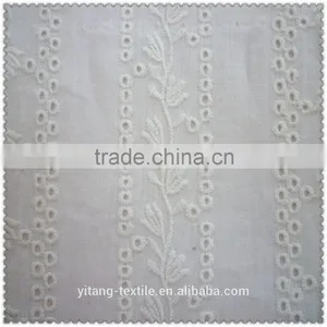 Black Big Flower Embroidered Fabric thumbnail-1