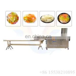 Automatic Snacks Colored Indonesia Uncooked Prawn Cracker Making Machine Shrimp Chips Prawn Cracker Machinery thumbnail-5
