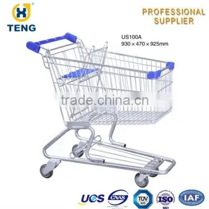 US Style Unfold Handy & Solid Grocery Trolley Cart thumbnail-6