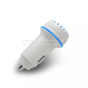 LED Display Quick Charge 5V 2.4A 18W Mobile Phone Plastic USB Car Charger thumbnail-3