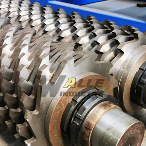 Waste Rigid Flexible Plastic Pipe PP PE Material Single Shaft Shredder Machinery Recycling Rubber Metal Plastic Glass Nylon Double Shaft Shredder thumbnail-3