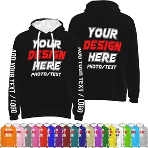 Custom Hoodies For Men Women, Add Your Text Picture Logo Name Photo Image Design Your Own Personalized Sweatshirts thumbnail-1