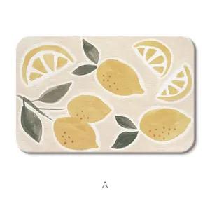 Wabi Sabi Style Custom Printing Diatomite Stone Bath Mat for Bathroom thumbnail-1