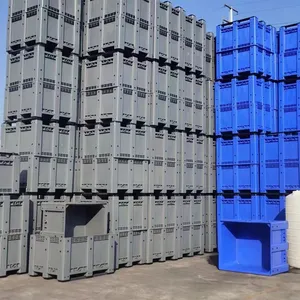 Large Pallet Box, Plastic Circulation Box, Stackable, Plastic Pallet Box, Box-style Pallet. thumbnail-1
