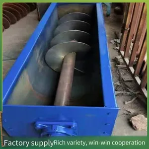 304 Stainless Steel Screw Conveyor With Thickened Pipe Wall, Auger Conveyor for Calcium Powder and Granules, Round Pipe Feeder thumbnail-5