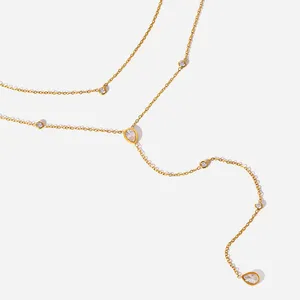 HonHo 316L Stainless Steel Necklace With 18K Gold PVD Coating - 2-Year Color Retention thumbnail-1