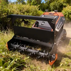 18Kw EPA Gasoline Engine Cordless Industrial RC Flail Mower 10~165mm Adjustable Cutting Height Vigorun Forest Mulcher thumbnail-1