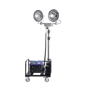 Portable Mobile Lighting Tower Carbon Fiber Telescopic Rod Emergency Flood Light With Bluetooth APP Remote Control thumbnail-5