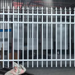 Thick Tube Zinc Steel Guardrail - Anti-Break Outdoor Fence for Community Road Safety Protection thumbnail-1