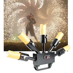 5 Head Handheld Cold Firework Firing System Cold Fountain Launcher Wedding Party Stage Effects thumbnail-2