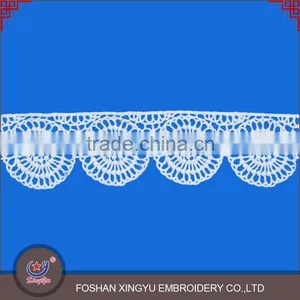 2016 Popular Fashion Hot Regular Round Neck Crochet Cotton Collar Design Elastic Bridal Lace Trim thumbnail-2