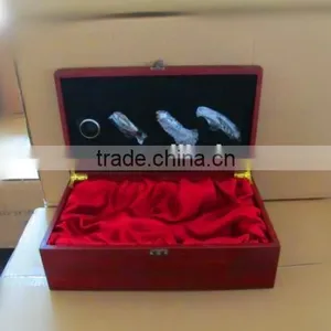 Double Bottle Wooden Wine Gift Packaging Boxes Wholesale Accept OEM thumbnail-3