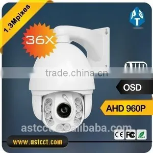 AHD Camera PTZ 36X Zoom 6inch 150 Meter 1.3 Megapixel PTZ Outdoor Camera With Wiper AHD IR High Speed Dome Camera Support Ip66 thumbnail-1
