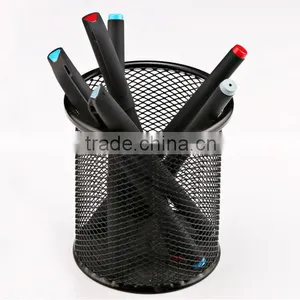 Plug Bush Business Black Pen Gel 0.35mm 0.38mm Matte Effects Springy Glue Spray With Logo thumbnail-2