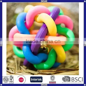 Rainbow Color Soft Rubber Vocal Cheap Balls Pet Toys Ball thumbnail-5