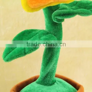 Soft Electronic Flower Singing Toy/Stufferd Toy Flower With Sound Sensor Controll thumbnail-3