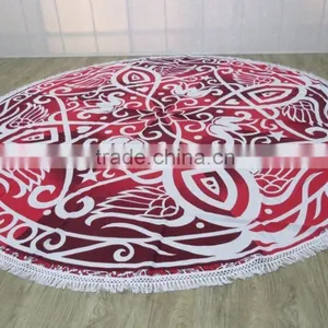 Round Beach Towels Round Printed Mandala thumbnail-2