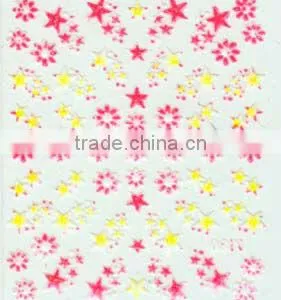 Star and Heart Water Transfer Nail Art Stickers thumbnail-1
