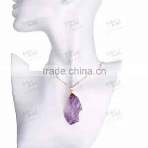 Popular Colorful Natural Crystal Necklace thumbnail-4