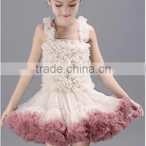Fluffy Baby Evening Petti Dress, Sugar Plum Fairypink Pettskirts for Toddler Girls,Boutique Children Long Skirts thumbnail-3