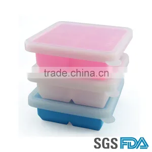 2016 HOT Freezer Silicone Ice Cube Tray With Lid thumbnail-1