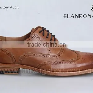 Wholesale Italian Formal Shoes Brogue Leather Shoes Men Leather Dress Shoes thumbnail-2