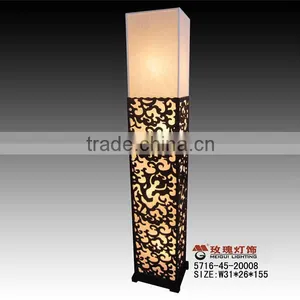 Hollow Out Wooden Lamp Standing for Hotel thumbnail-1