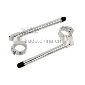 BJ-COHB-048B Custom 48mm CNC Billet Alloy Riser Motocross Clip On Handle Bar For Honda CBR600RR thumbnail-4