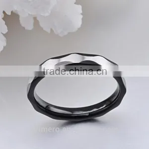 316L Stainless Steel Black Fine Jewelry Rings For Men Wedding Jewelry thumbnail-2