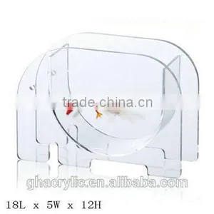 High Quality Acrylic Portable Fish Tank Mini Glass Fish Bowl thumbnail-5