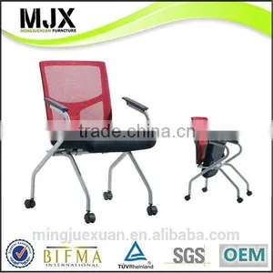 Durable Useful Orange Color Visitor Chairs thumbnail-1