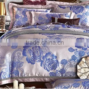 Colorful Silk Cotton Satin Jacquard Quality Duvet Cover,bedding Sheet Sets,comforter Set thumbnail-5