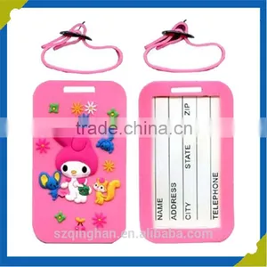 Custom Advertising Luggag Tag Fancy Rubber Luggage Tag Name Paper Card Tags thumbnail-1