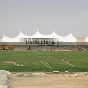 Wind Proof PVC Coated Tensiled Fabric Architecture Canopy for Sheds & Storage By GuangzhouTextile Architecture Company thumbnail-1