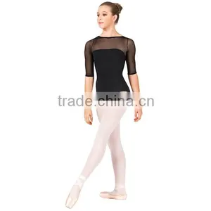 Adult 1/2 Sleeves Mesh Leotards Ballet Dance Leotard BL575 thumbnail-2