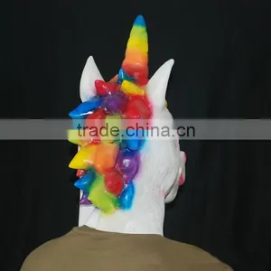 New Design Fancy Full Head Animal Horse Latex Mask Halloween Party Mask thumbnail-3
