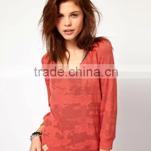 Factory Price Women's Sweatshirts Without Hood Wholesale Fashionable New Style Jersey Sweatshirts thumbnail-1